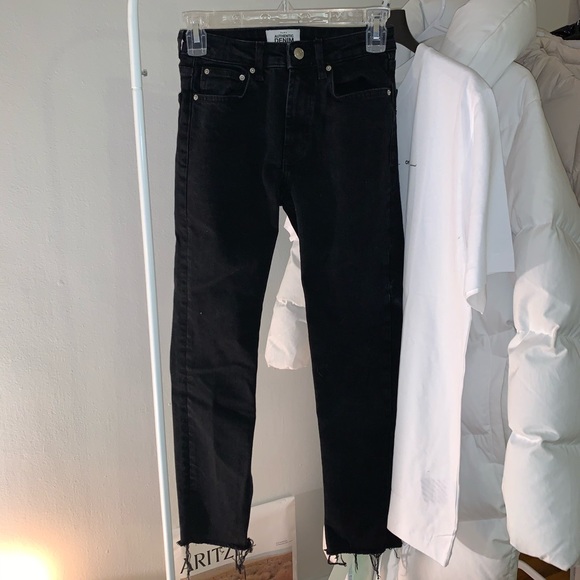SOLD! Black Distressed Zara Jeans - Picture 3 of 8